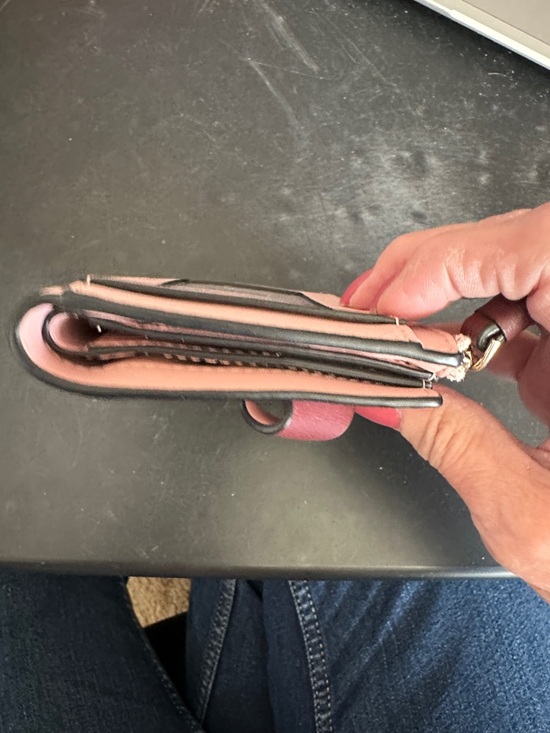 Kate Spade Floral Dog Face Zip Wallet - Picture 3 of 5